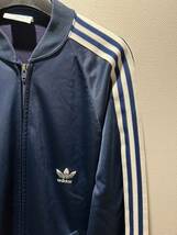 80s 90s adidas アディダス ATP ビンテージ ジャージ ネイビー Lサイズ アメリカ製 USA製 ジャケット KEYROLAN ヴィンテージ_画像2