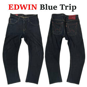 EDWIN エドウィン EB0002 W30 (約81cm) 濃紺 BLUE TRIP 立体裁断 サルエル 日本製 デニムパンツ メンズ ジーンズ