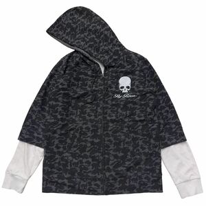 Rare japanese label 00s Roen camo skull design parker G.O.A goa LGB L.G.B. ifsixwasnine kmrii share spirit 14th addiction 90s