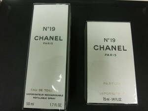 Ak-3 CHANEL シャネル 香水 No19 50ml 7.5ml 未開封品 2点おまとめ