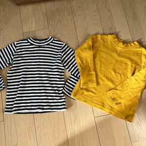 UNIQLO タートル　ボーダーカットソー　100cm 2枚