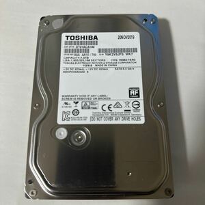 A569:（動作保証/AVコマンド対応/使用0時間）SATA 3.5インチHDD 1TB TOSHIBA DT01ACA100