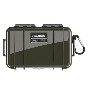 PELICAN マイクロケース 1050 [ ソリッド / ODグリーン ] クリア ブラック CBK | 透明 防水ケース