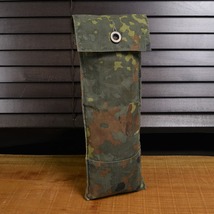 ドイツ軍放出品 テント用ポール＆ペグ収納袋 フレクター迷彩 [ 並下品 ] ドイツ連邦軍 military シェルター ポーチ_画像1