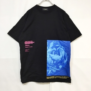 24KARATS 半袖デザインTシャツ プリント コットン100％ ブラック 黒 サイズM メンズ exile 3jsb