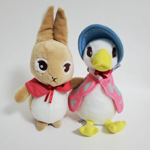 ダイソー ピーターラビット フロプシー & あひるのジマイマ　ぬいぐるみ 2点　PETER RABBIT 