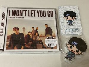 値下★ 新同 GOT7 I WON'T LET YOU GO 通常盤 初回仕様 3rd MINI ALBUM アルバム CD Road 2u FC限定 くじ D賞 クリップ ジニョン Jinyoung