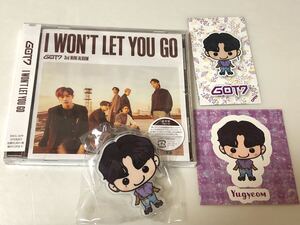 GOT7 I WON'T LET YOU GO 通常盤 初回仕様 3rd MINI ALBUM アルバム CD Road 2u FC限定 くじ ステッカー D賞 クリップ ユギョム Yugyeom