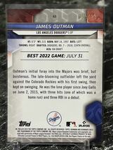 2023 bowman's best JAMES OUTMAN rookie card parallel /299_画像2