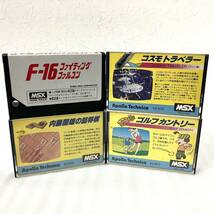 計4点 MSX ソフト まとめ売り F-16 ファイティングファルコン コスモトラベラー 内藤国雄の詰将棋 ゴルフカントリー カセットテープ ゲーム_画像1