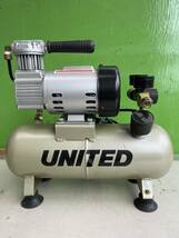 ★ 三共 オイルレス エアー コンプレッサー 100V 単相 50/60Hz OIL LESS AIR COMPRESSOR 動作確認済 中古品 ★_画像2