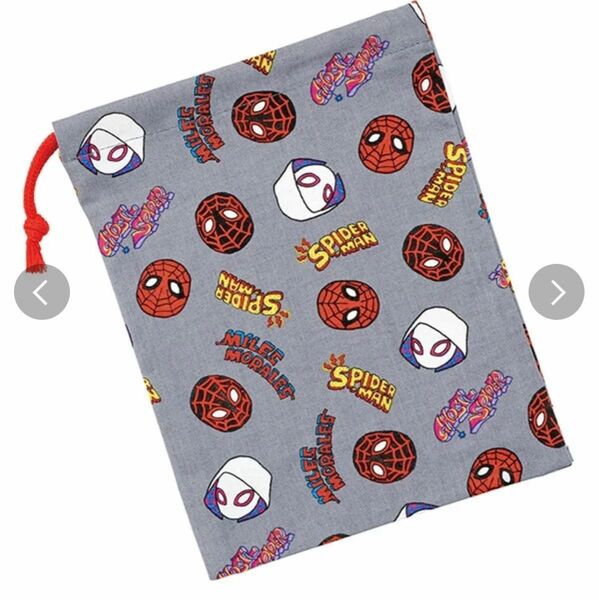 入園入学 スパイダーマン 新柄 コップ袋 給食袋 巾着 SPIDER-MAN / POP COMICS 
