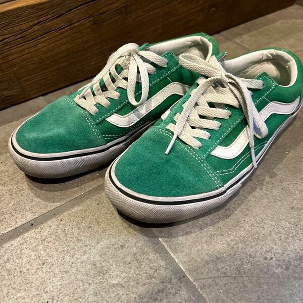 VANS スニーカー　緑　グリーン