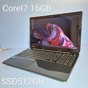 ★最強Corei7★/メモリ16GB/新品SSD512GB/Windows11/T553/67JB/Office2019H&B/ブルーレイ/Webカメラ/東芝/dynabook/TOSHIBA/Bluetooth