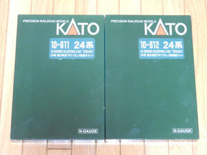 KATO　10-811/812　24系寝台特急「ゆうづる」基本増結12両セット（難あり）