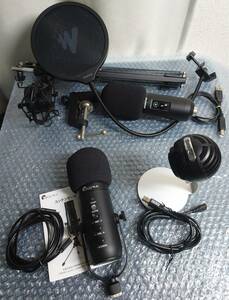 マイク　3点まとめ [ SHURE MV5C, MAONO AU-PM421, UR.STYLE MKF03A ]