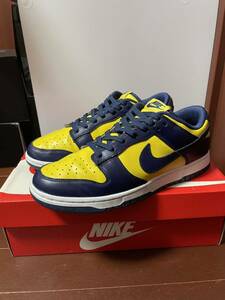 ダンク ロー DUNK LOW ミシガン ネイビー 紺黄 シカゴ/オリーブ/AIR JORDAN/堀米/エアジョーダン/エアフォース/Supreme/トラヴィス/26.5