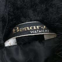 ◆Benaru WATAICHI ベナル 豪華フォックスファートリム エコファーコート 11(L) 黒 ブラック フェイクファー 毛皮 日本製 国内正規品 婦人_画像3