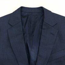 ●TAKEO KIKUCHI タケオキクチ 伊DORMEUIL ドメール社製生地 ウール スーツ ジャケット 3(L) 濃紺 ネイビー ブレザー 日本製 メンズ_画像5