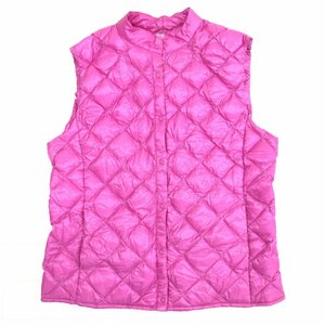 UNIQLO Uniqlo Ultra light down vest XL pink inner down jacket feather weave light weight compact LL 2L easy large 