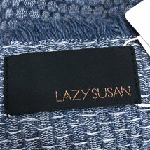 ●新品 伊製 LAZY SUSAN レイジースーザン 定価13,000円+税 アルパカ混 大判ストール 紺 ネイビー マフラー ショール 未使用 レディース_画像3