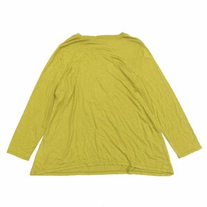 EVEX by KRIZIA クリツィア ウールブレンド スパンコー装飾 チュニック カットソー 46(3XL) ピスタチオグリーン ロンT 4L ゆったり 大きいの画像2