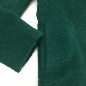 ◆Raffinata ラフィナータ デザインカット アンゴラウール スタンドカラーコート 9(M) 緑 グリーン ウールコート 日本製 女性用の画像6