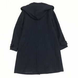 ◆theory luxe セオリーリュクス ウール フーデットコート 38(M) 黒 ブラック ロングコート ローブ 日本製 国内正規品 レディース 女性用の画像2