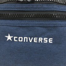 美品 WEGO別注 CONVERSE ウィーゴー コンバース ロゴ刺繍 ウエストバッグ 紺 ネイビー ボディバッグ ショルダーバッグ ユニセックス_画像8