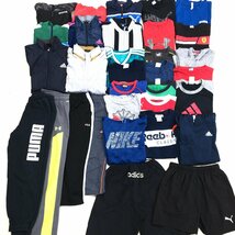 ▼子供服 男の子 ナイキ アディダス プーマ アシックス UA 他 全て有名スポーツ ブランド 32点 大量 まとめ売り 150cm 160cm キッズ_画像1