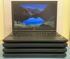 中古ノートパソコン 4台セット ★Windows10★NEC Core i5-6200U/@2.40GHz/2GB/SSD 128GB/15インチ以上★