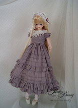 Pb+27cm dress［Ruffle dress-purple］_画像2