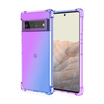 google PIXEL7 PRO グラデーション クリア ケース TPU耐衝撃/頑丈 丈夫 頑強/グーグル ピクセル 7プロ/紫青オーロラカラー/レインボー 郵_画像1