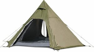テント ワンポールテント 大型 2人-4人用 設置簡単 ソロ キャンプ メッシュ 防水 防虫 収納袋付き あすつく sl-zp320-gn