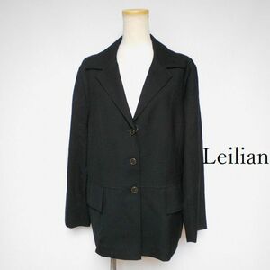 864555 Leilian レリアン 黒 ジャケット 17