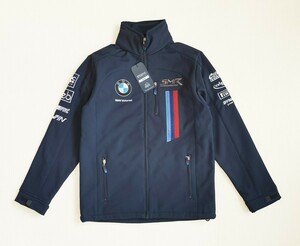 本物 ★BMW Mottorad WSBK Team Softshell Jacket ソフトシェル ジャケット アウター 長袖 ネイビー XLサイズ