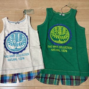 新品RAG MARTラグマート レイヤード風タンクトップ100 定価3465円 サイズ色違い有り ママパパお揃い・リンクコーデ◎ 男の子女の子子供服