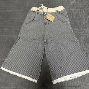 新品RAG MARTラグマート　チェック柄ワイドガウチョパンツ5145円130 セラフ　ブランシェス　ナチュラルガーリー　女の子　子供服