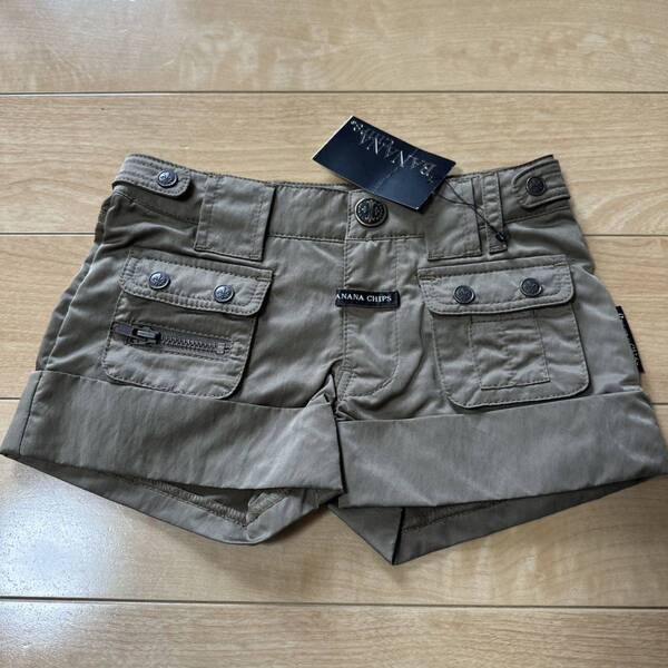 新品BANANA CHIPS バナナチップス カーゴショートパンツ11340円 ギャル サテン系 女の子子供服キッズ