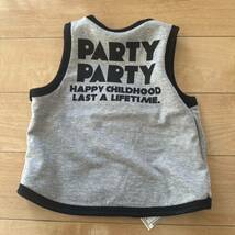 新品 PARTY PARTYパーティパーティ　リバーシブルベスト 60-70 ベビー服子供服　男の子女の子　上着　出産準備　お祝い　ギフトにも_画像8