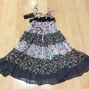 新品バナナチップスシフォンワンピース&スカート 2way 定価15540円 130 キャミワンピース ギャル 小花柄 サイズ違い有り