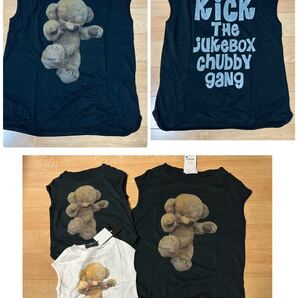 新品チャビーギャング ノースリーブBIGTシャツ【160ブラック】転写クマプリント7245円 他サイズ色違い有り 兄弟親子リンクコーデ