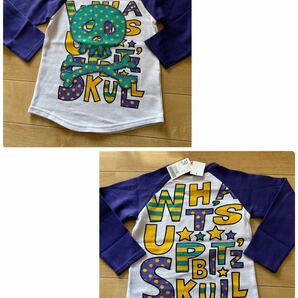 新品Bit'zビッツ　両プリ長袖TシャツロンT110男女◎ ラグランTシャツ　男の子女の子　子供服キッズ　アメカジ　ブリーズ　JAM