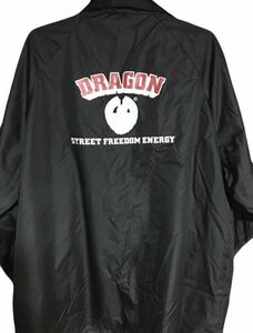 新品★DRAGON★ドラゴンJKTウインドブレーカーコーチジャケット90sストリートサーフブランドデッドストックビッグサイズ希少レアタグ付