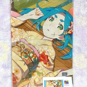 〈物語〉 シリーズ ぷくぷく 斧乃木余接 (新年ボンボヤージュ) ミニ手ぬぐい 物語シリーズ 西尾維新 シャフト 化物語