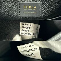 1円〜【極美品】FURLA フルラ メンズ トートバッグ 肩掛け A4 大容量 書類 鞄 通勤 通学 ビジネスバッグ レザー 本革 シボ革 ブラック 黒_画像9