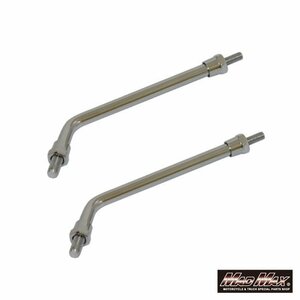 バイク用品 KAWASAKI カワサキ Z2タイプ ロングミラーステー 10mm メッキ 2本/エリミネーター シャドウ GS400【メール便送料200円】