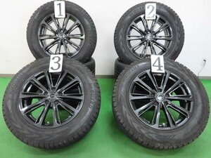 4本 MILLOUS 17インチ 7J +48 5H PCD 114.3 スタッドレス ヨコハマ アイスガード G075 225/65R17 エクストレイル CX-5 CX-8 アウトバック