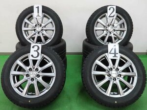 4本 VEX 15インチ アルミホイール 6J +45 5H PCD 100 スタッドレス グッドイヤー アイスナビ7 2022年 185/60R15 トヨタ シエンタ 170系 HV