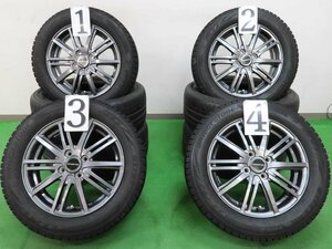 4本 バルミナ 15インチ 4.5J 4H 100 スタッドレス ブリヂストン ブリザック VRX2 2020年 165/65R15 ソリオ バンディット デリカD2 タフト